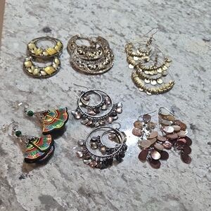 $20 for EVERYTHING!! Gold and Silver Filigree Spiral Earrings